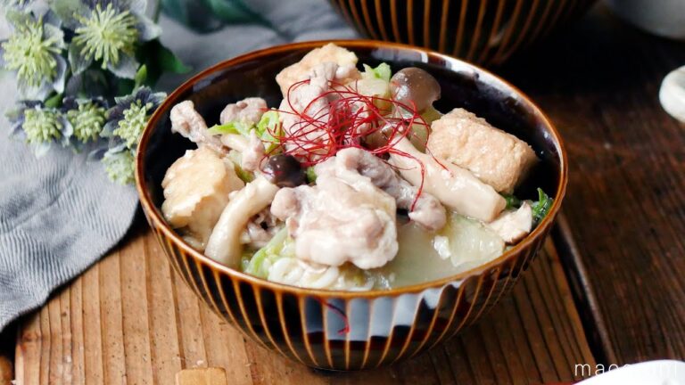 【白菜と厚揚げのあんかけ丼】レンジで簡単！忙しいランチや夜ごはんにもぴったり♪｜macaroni（マカロニ）