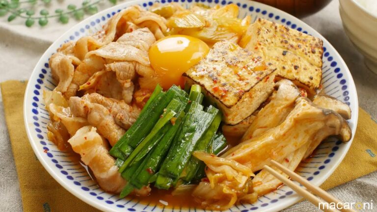 キムチで コクうま！しみしみ ピリ辛 韓国風 豚バラ 肉豆腐 のレシピ 作り方