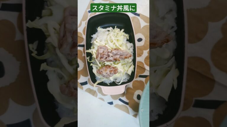 【ふぬ弁】今日もガッツリ！！スタミナ丼風弁当🍱#shorts #お弁当 #お弁当記録 #料理 #簡単レシピ