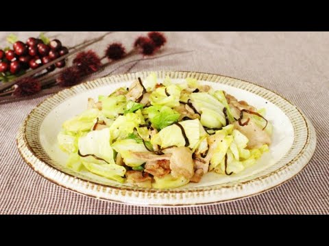 お手軽メニュー！キャベツと豚肉の塩昆布炒め