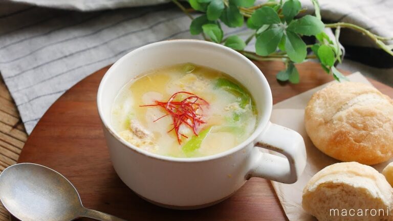 【365日のパンとスープ】ふわふわ卵とツナの中華スープ