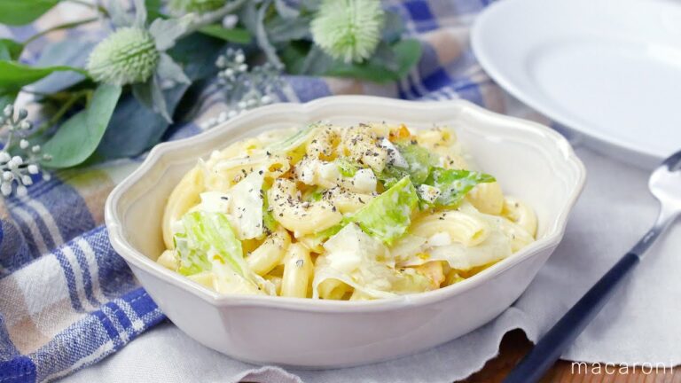 【レンジでレタスとゆで卵のマカロニサラダ】鍋いらずで簡単！鍋いらずで洗い物も少ない♪｜macaroni（マカロニ）