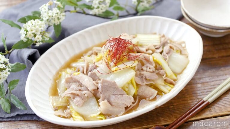 【豚バラ肉と白菜のポン酢炒め】メイン食材2つ、15分以内で完成！さっぱりとした味わい♪｜macaroni（マカロニ）