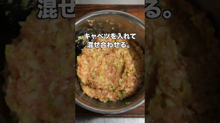 【たっぷりキャベツで節約・簡単！】１個１８円で驚くほど旨い／豚キャベツつくねの作り方  #recipe #cooking #料理
