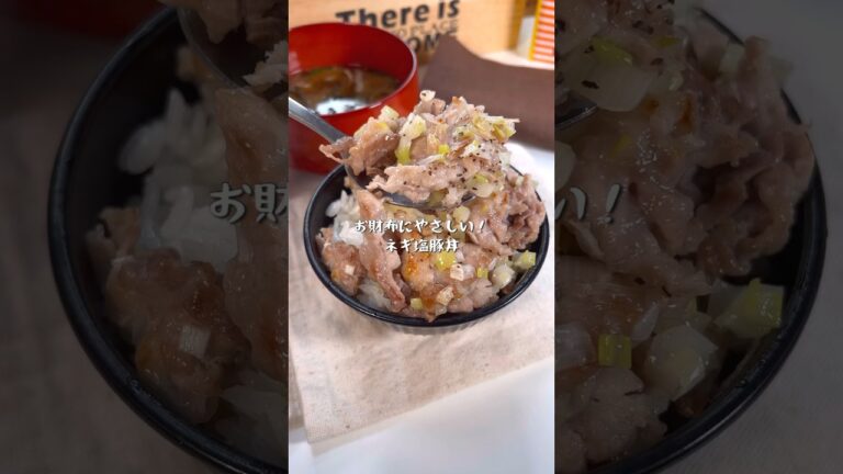 超絶美味しくてお財布にもやさしいネギ塩豚丼