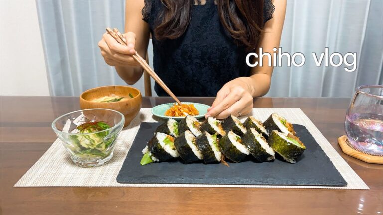 食べたいものを作る1人の夜🍳早起きした休日の朝食/塩麹醤油麹作り/サムギョプサルキンパ/明太クリームオムライス/マッシュポテトグラタン