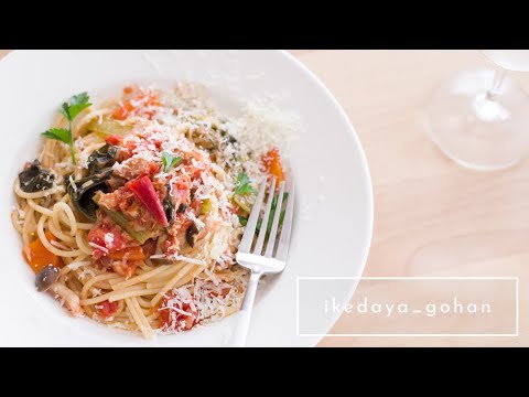 ストウブでつくる、かんたん鯖缶パスタ トマトソーススパゲッティ サバの日レシピ / 料理と暮らしのVlog / ふたり暮らし / 犬のいる生活 / 田舎暮らし