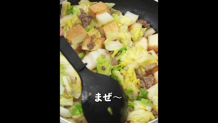 値上げに負けない！😤安い美味しいヘルシー😙💕白菜と厚揚げのそぼろあんかけ✨ボリューム満点