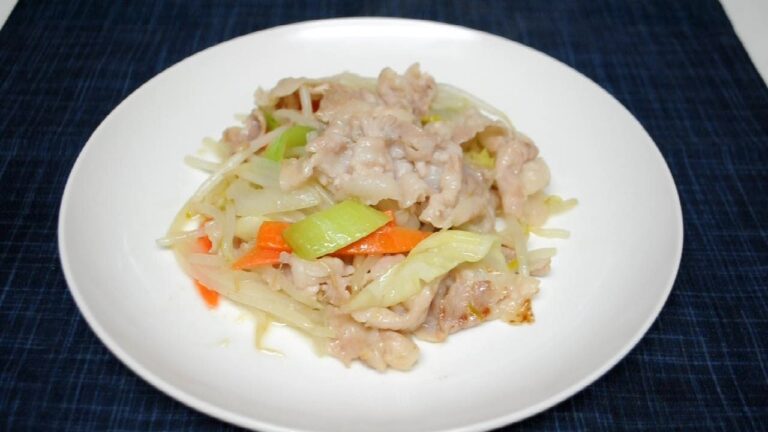 簡単！豚バラと野菜の塩だれ炒め