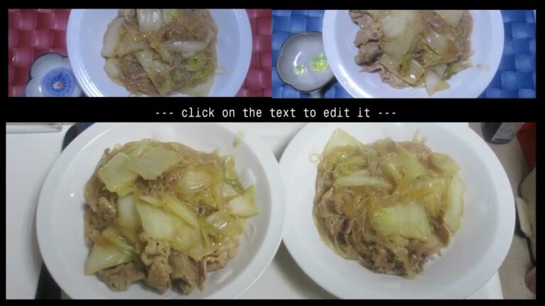 豚バラ肉､春雨､白菜のオイスターソース煮：短縮版