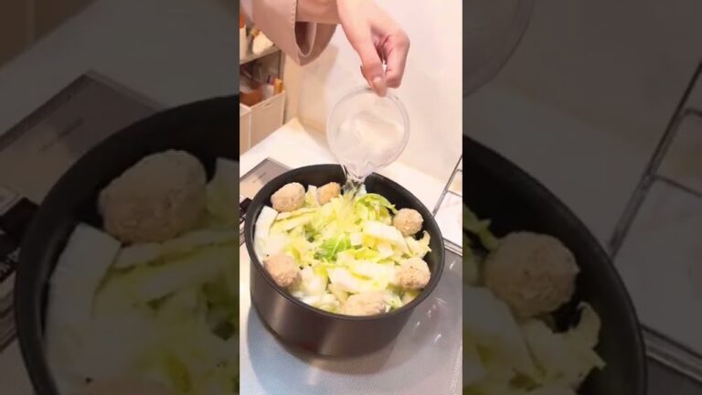 白菜と肉団子の春雨スープ#shorts #ダイエット