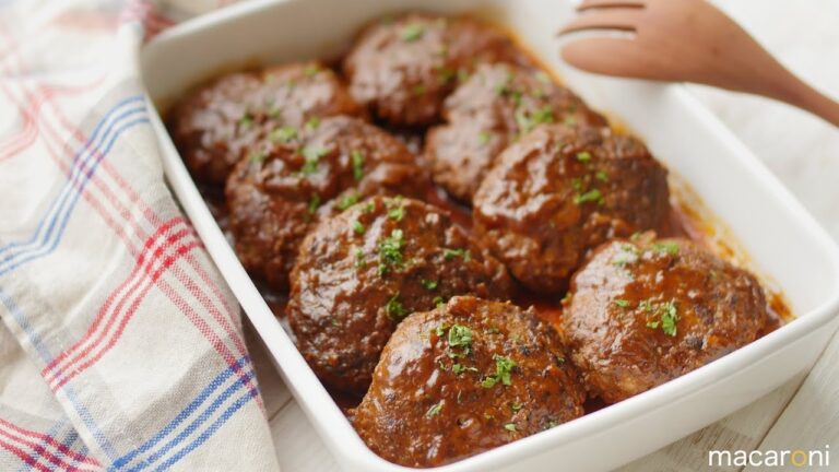 【作り置き】殿堂入り！ ジューシー 煮込み ハンバーグ のレシピ  作り方