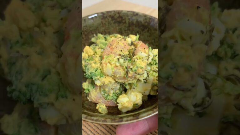 【簡単パパ飯】ヘルシーおつまみ。海老とブロッコリーのサラダ#shorts