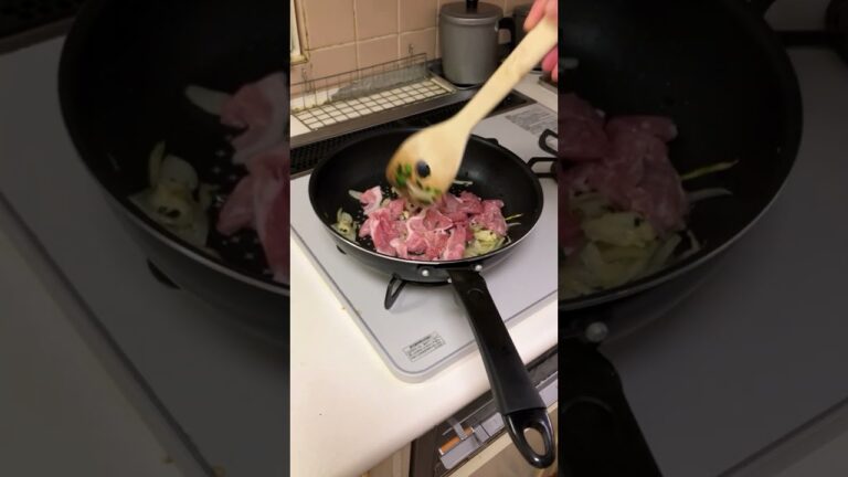 【1分間クッキング】豚スタミナ丼を作ります！#shorts #cooking