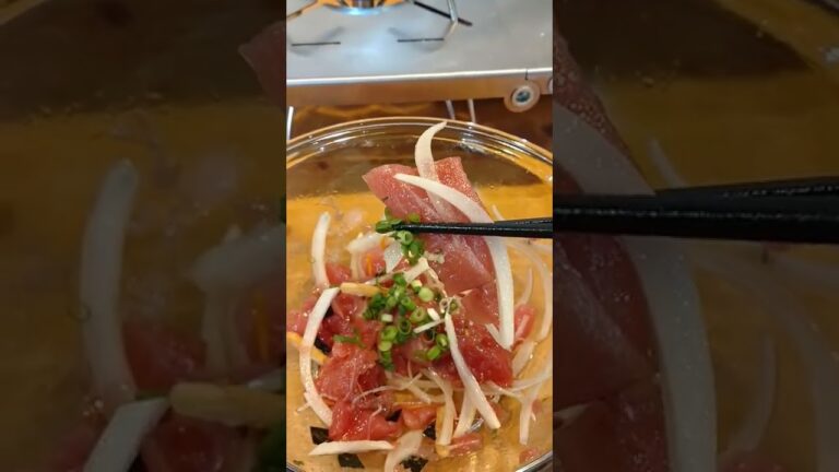 【公式】マグロで塩ユッケ#shorts