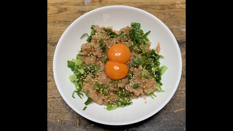 簡単！びんちょうまぐろのユッケ