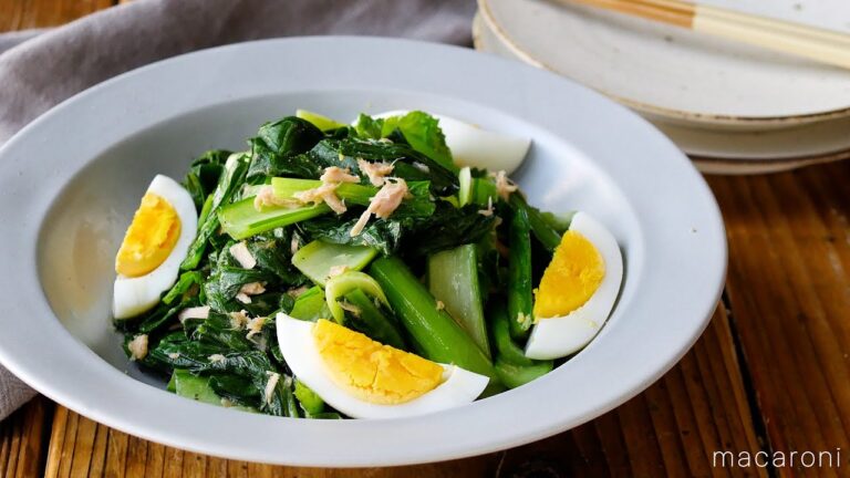 【小松菜とツナのさっぱりサラダ】さっぱり副菜！いろどり豊か♪｜macaroni（マカロニ）