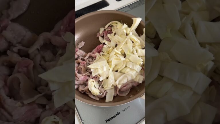 ご飯おかわり必須！豚こまとキャベツの味噌だれ炒め