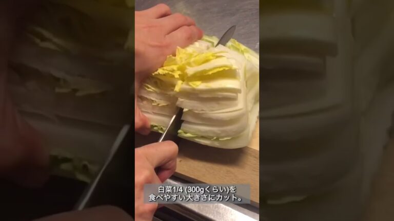 【白菜 レシピ】白菜豚肉春雨とろとろ煮 #レシピ動画 #自炊料理