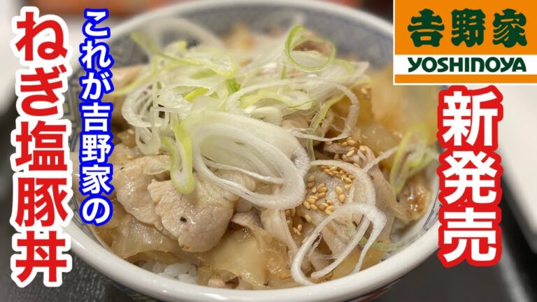 【吉野家】新発売「ねぎ塩豚丼」を食べたら、ヤバい‼️