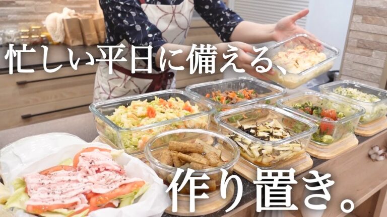 《全10品》忙しい平日でも野菜たっぷりな料理が食べたい人へ、簡単で時短でできるものばかりな作り置き。♯4