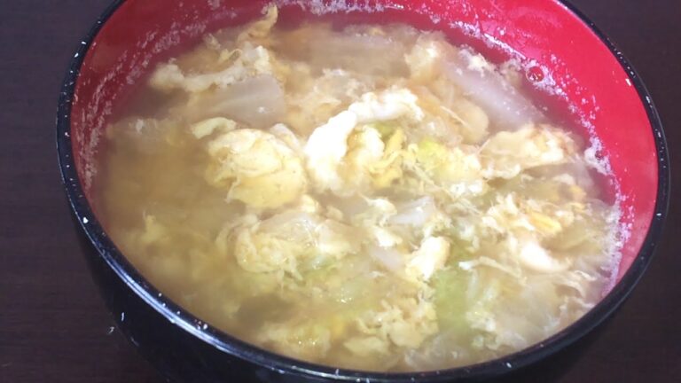 白菜と卵の味噌汁の作り方！！
