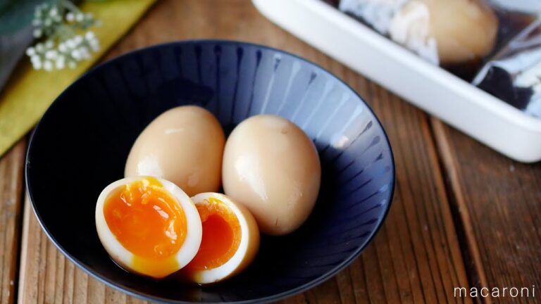 【めんつゆポン酢煮卵】とろ〜り半熟！おいしさのポイントは"ゆで時間"！