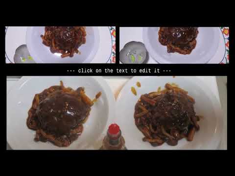 キノコ🍄たっぷり煮込みハンバーグSteak：短縮版