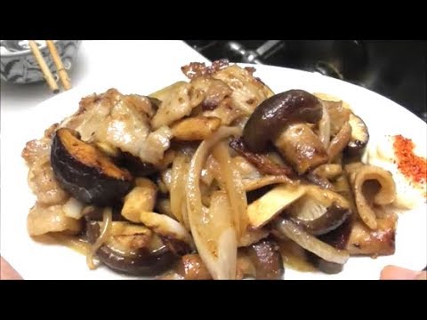 芳醇な香りが食欲を刺激する！やみつき椎茸豚肉炒めの作り方！