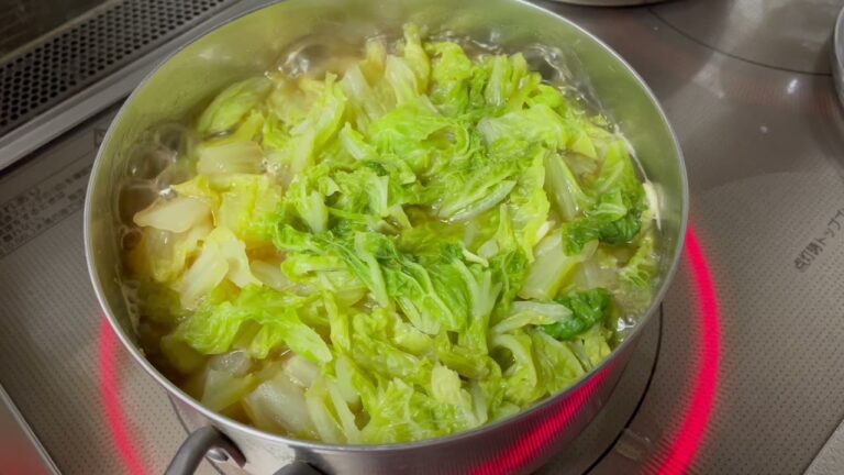 白菜だけサッポロ一番味噌ラーメン