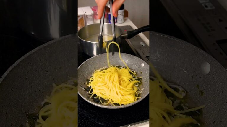 【10分パスタ】大葉としらすの和風だしパスタ　 #簡単レシピ #パスタ #大葉　＃和風パスタ　#しらす