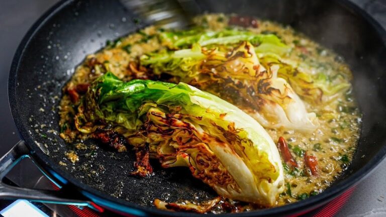 これ毎日食べても痩せます【春キャベツのロースト】ペペロンチーノ風