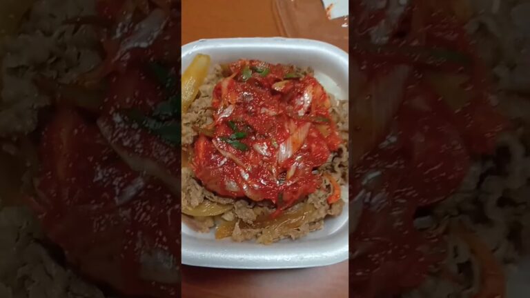 すき家 ねぎキムチ牛丼 めちゃくちゃウマ