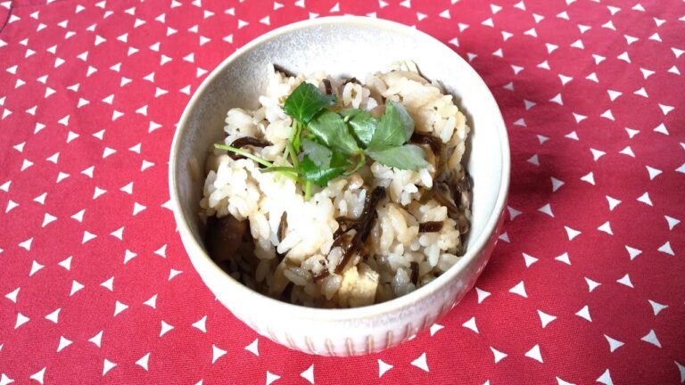 きのこと塩こんぶの炊き込みご飯 2022.10.12放送