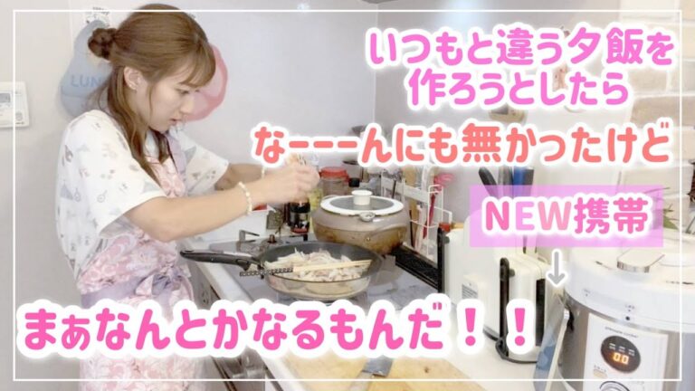 【料理動画を携帯で見ながら作ってみたら】何か色々足りなかったけど何とかなった今日の夕飯！【スタミナ丼、野菜たっぷりコンソメスープ】