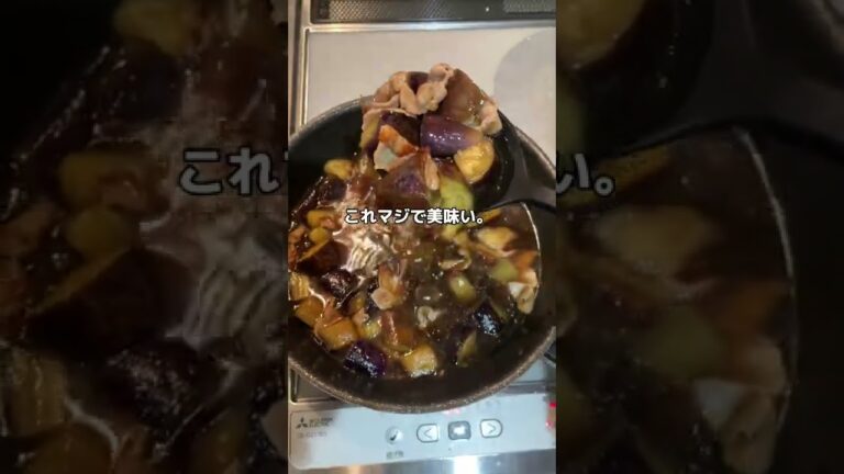 おかしくなるくらい美味しい豚肉ナスのつけうどん