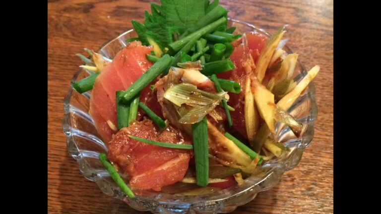 「みょうがまぐろ」作り方