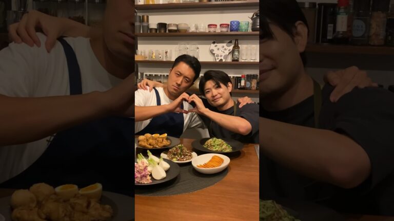 親友コラボ！ズッ友筒井ちゃんとおつまみ作ってみたよ✨#shorts