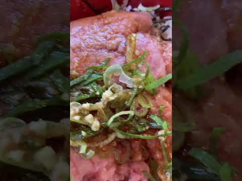 すき家 まぐろたたき丼 Tuna seared rice bowl #shorts