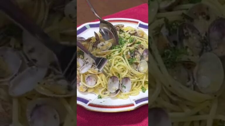 Asari (Clam) spaghetti #shorts #アサリパスタ #ボンゴレビアンコ
