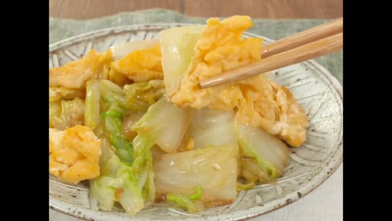 材料５つで簡単 白菜のたまご炒め