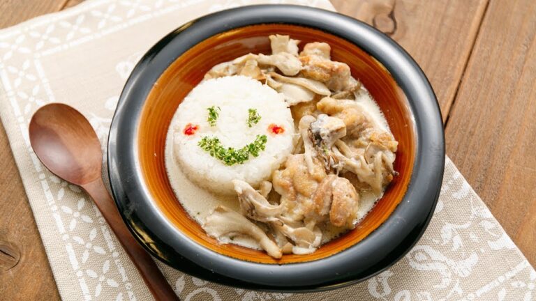 ワンプレートごはん！フライパン1つde鶏ときのこのクリーム煮