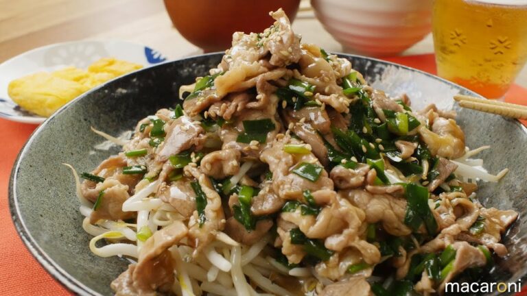 とろ〜りシャキうま！ 豚こま ニラ もやしの あんかけ 炒め のレシピ 作り方