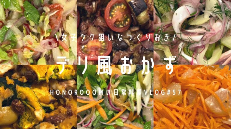 【作り置き】レシピあり。女子ウケ狙ったデリ風おかずつくりおきあれこれ。/旅行で不在中ペットシッターに来てくれる妹へ。#０歳児 #赤ちゃん #新米ママ #料理vlog