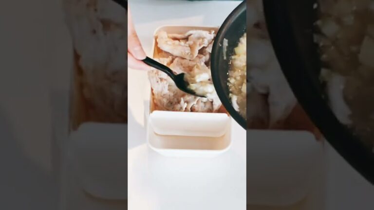 【お弁当作り】ネギ塩豚丼 #shorts