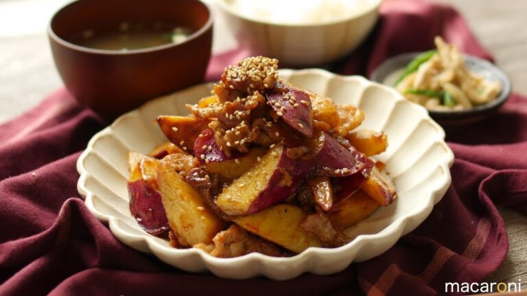 ほっくりヤミツキ！豚肉と さつまいもの 甘辛炒め のレシピ 作り方