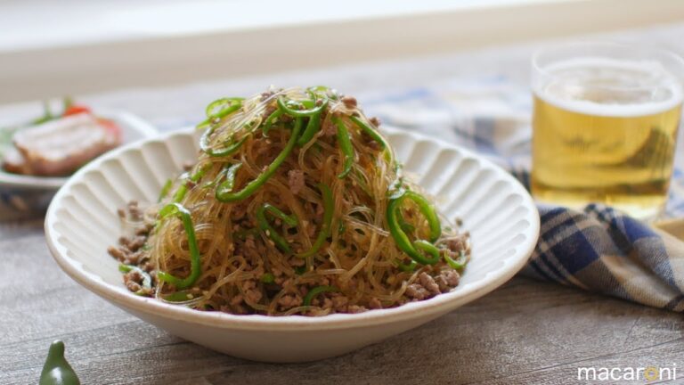 どんぶり一杯食べたいよ！やみつき ピーマン 春雨 のレシピ 作り方