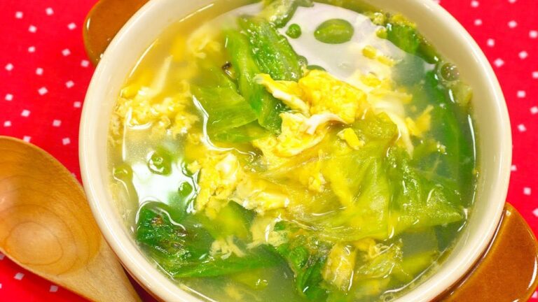 ごま油香る！レタスの中華スープ