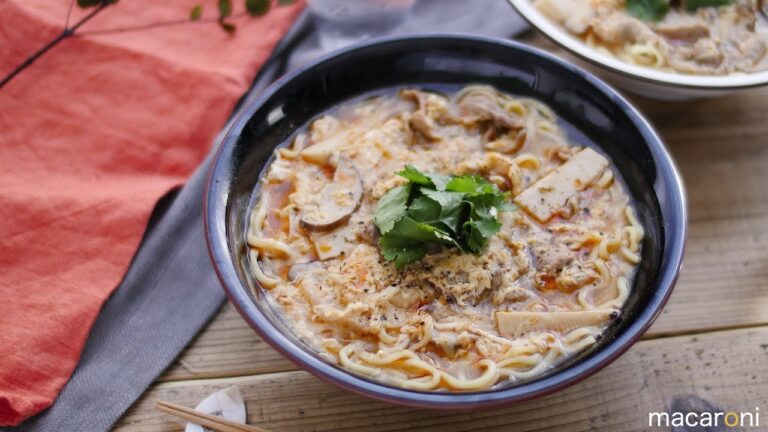【すぐ麺】酸味と辛味がクセになる！酸辣湯麺（サンラータンメン）のレシピ 作り方