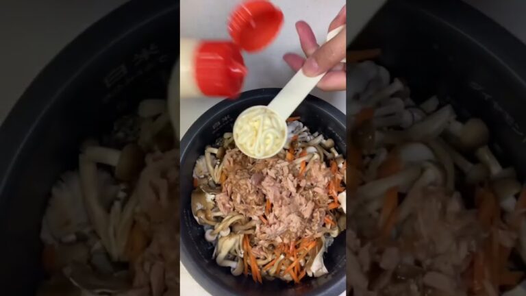 ふぐまる生ポン酢を使って美味しいキノコの炊き込みご飯を作りました🍄